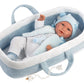 Tristan 16.5" Articulated Soft Body Doll w/Carrycot
