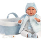 Tristan 16.5" Articulated Soft Body Doll w/Carrycot
