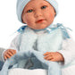Tristan 16.5" Articulated Soft Body Doll w/Carrycot