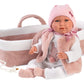 Opal 16.5" Articulated Soft Body Doll w/Carrycot
