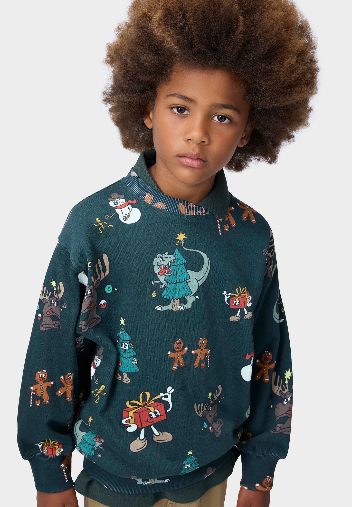 Monti Sweatshirt, Cartoony Christmas