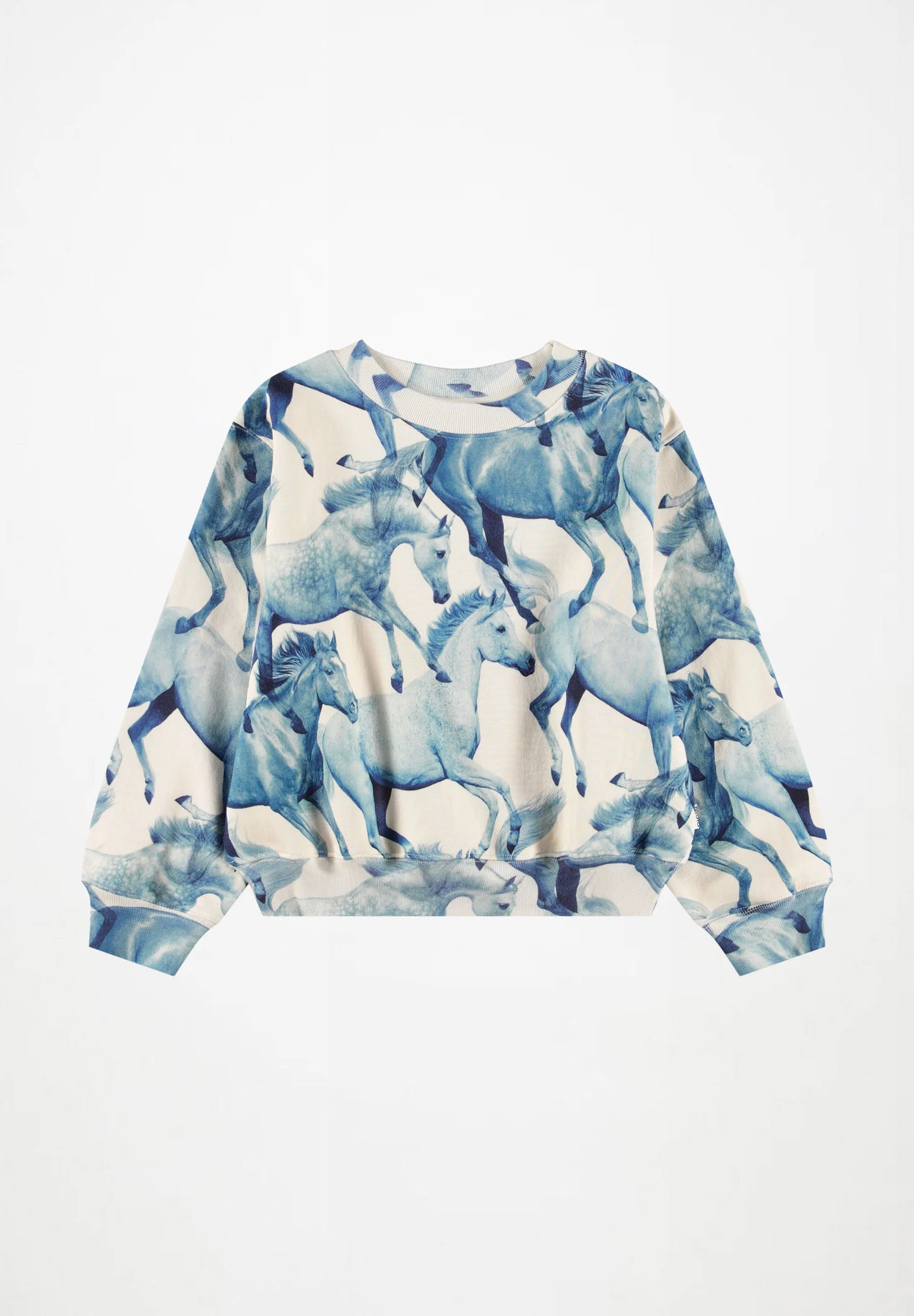 Marge Sweatshirt, Blau Ponies