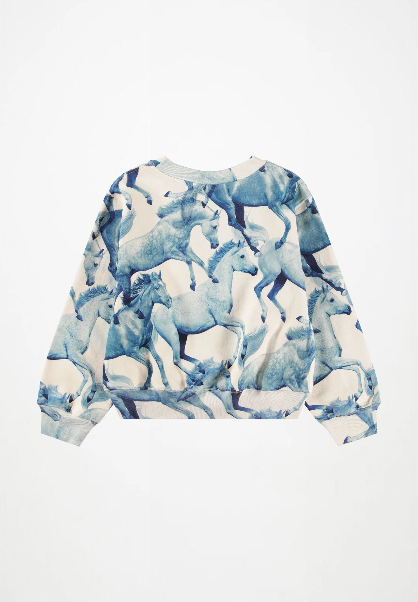 Marge Sweatshirt, Blau Ponies