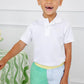 Colorblock Sheffield Shorts, Green/Blue/Yellow