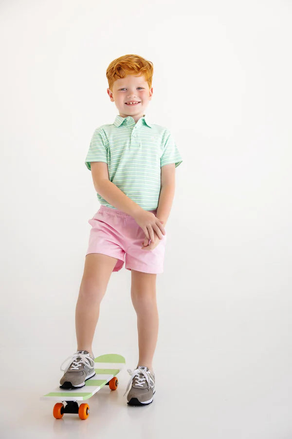 S/S Prim & Proper Polo & Onesie, Sumner County Stripe