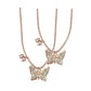 BFF Butterfly Share & Tear Necklace