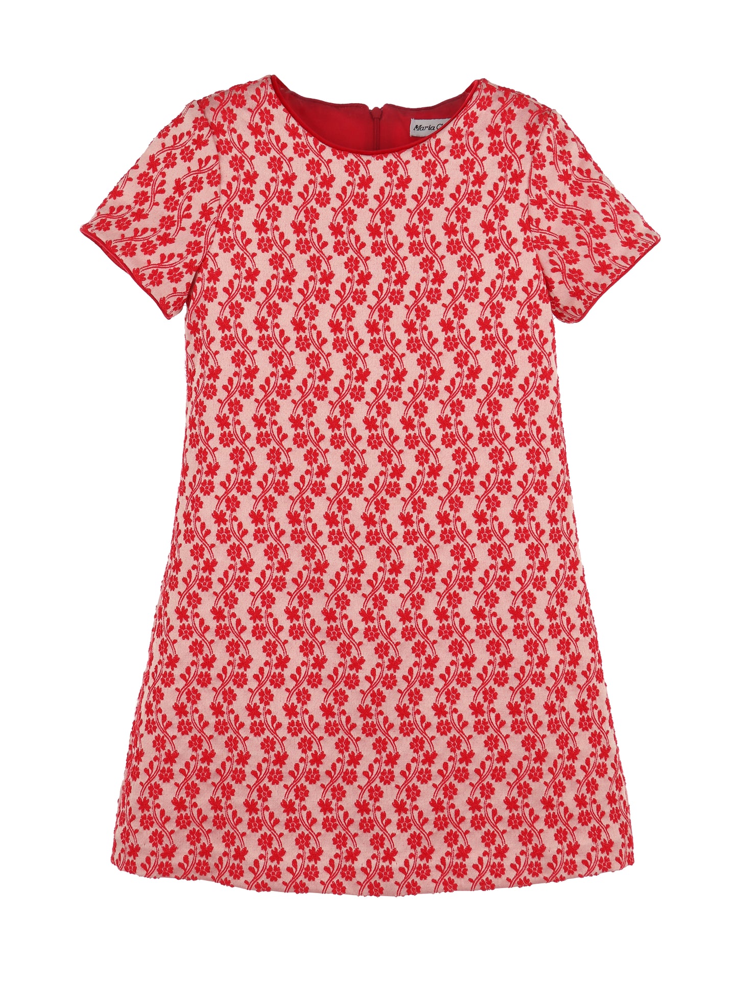 Crimson Floral Shift, Red