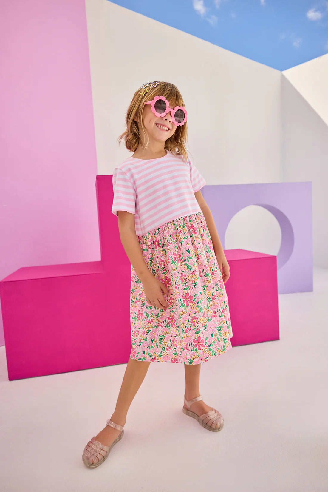 Rosie Dress, Frangipani Pink