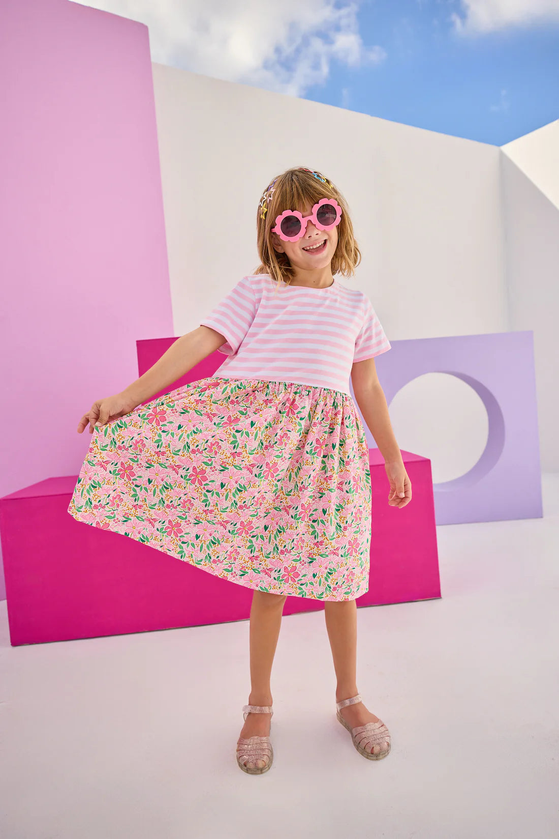 Rosie Dress, Frangipani Pink