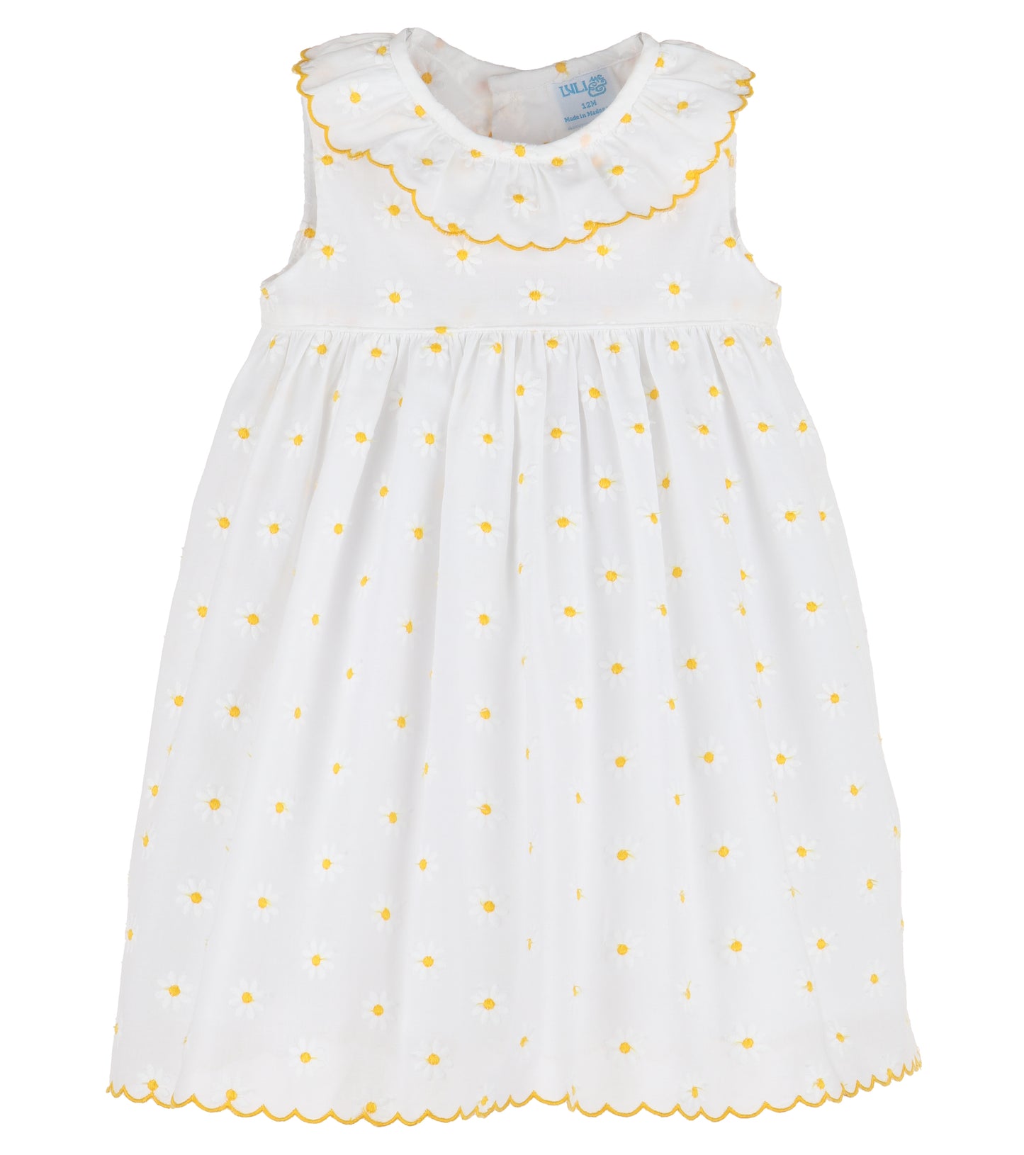 Daisies Floral Dress, Yellow