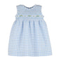 Gingham Swiss Dress, Blue