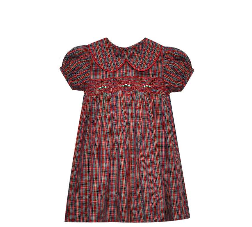 Red Plaid Juliette Dress