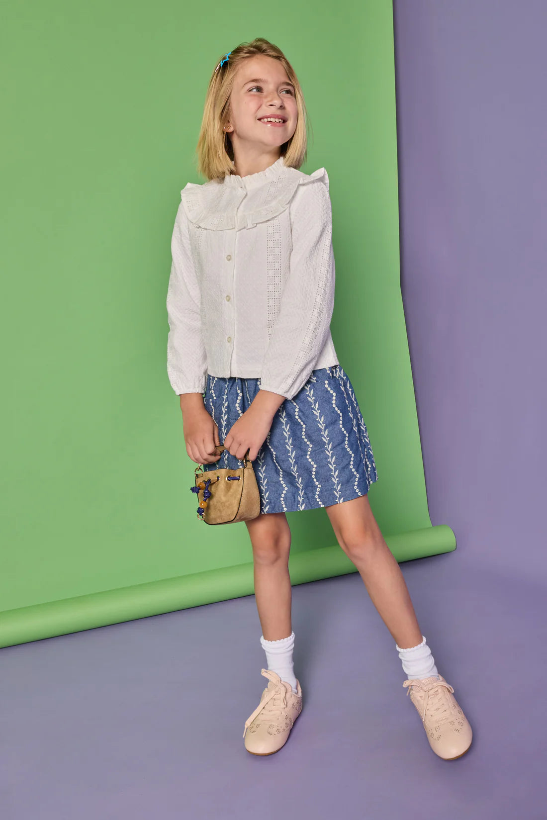 Portofino Skirt - Chamonix Chambray