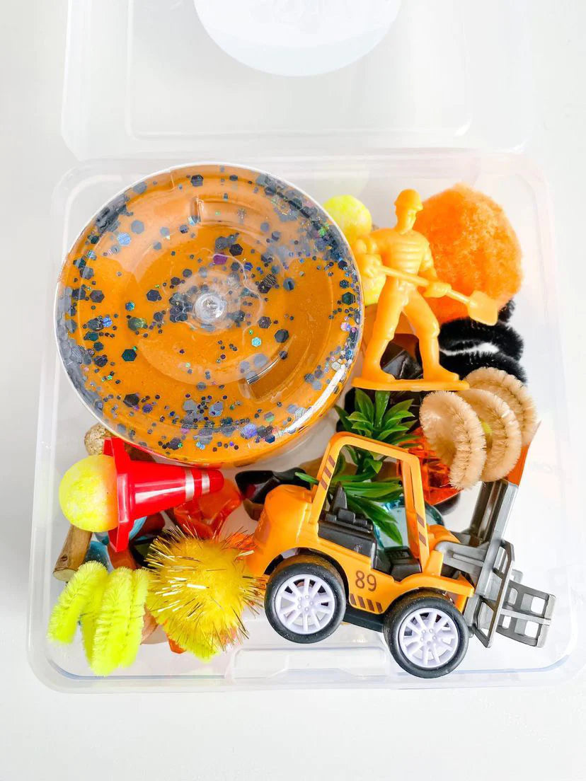 Construction Sensory Dough Box