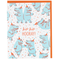 Hippo Dance Party Birthday Card