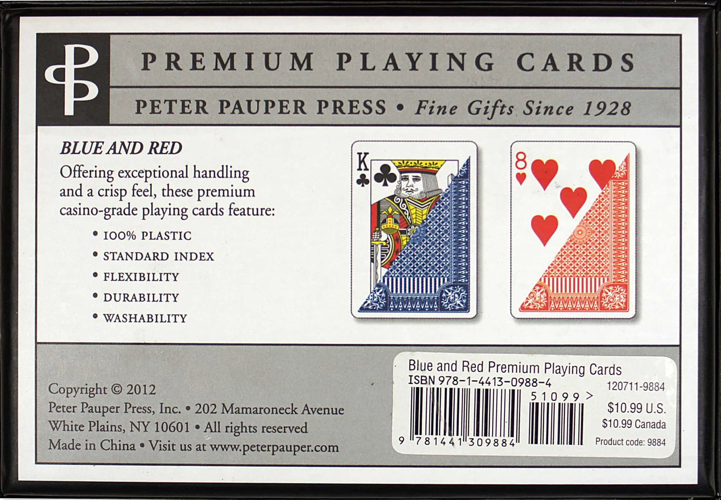 Prem Cards Poker Blue/Red