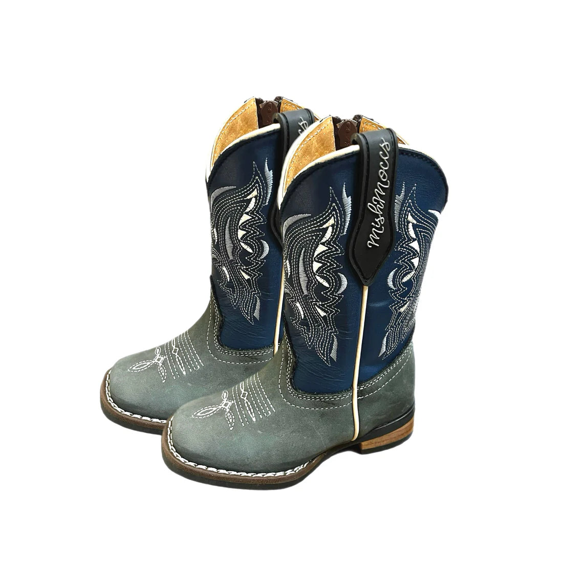Blue Horizon Boots, Blue & Grey