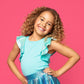 Flutter Top, Blue