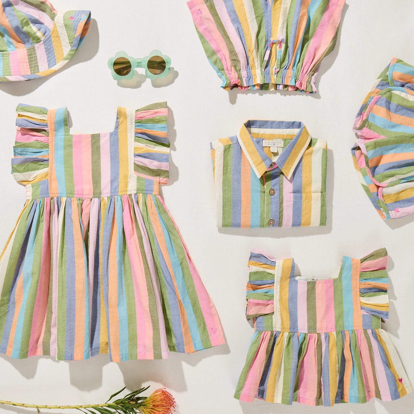 Elsie Dress, Parade Stripe