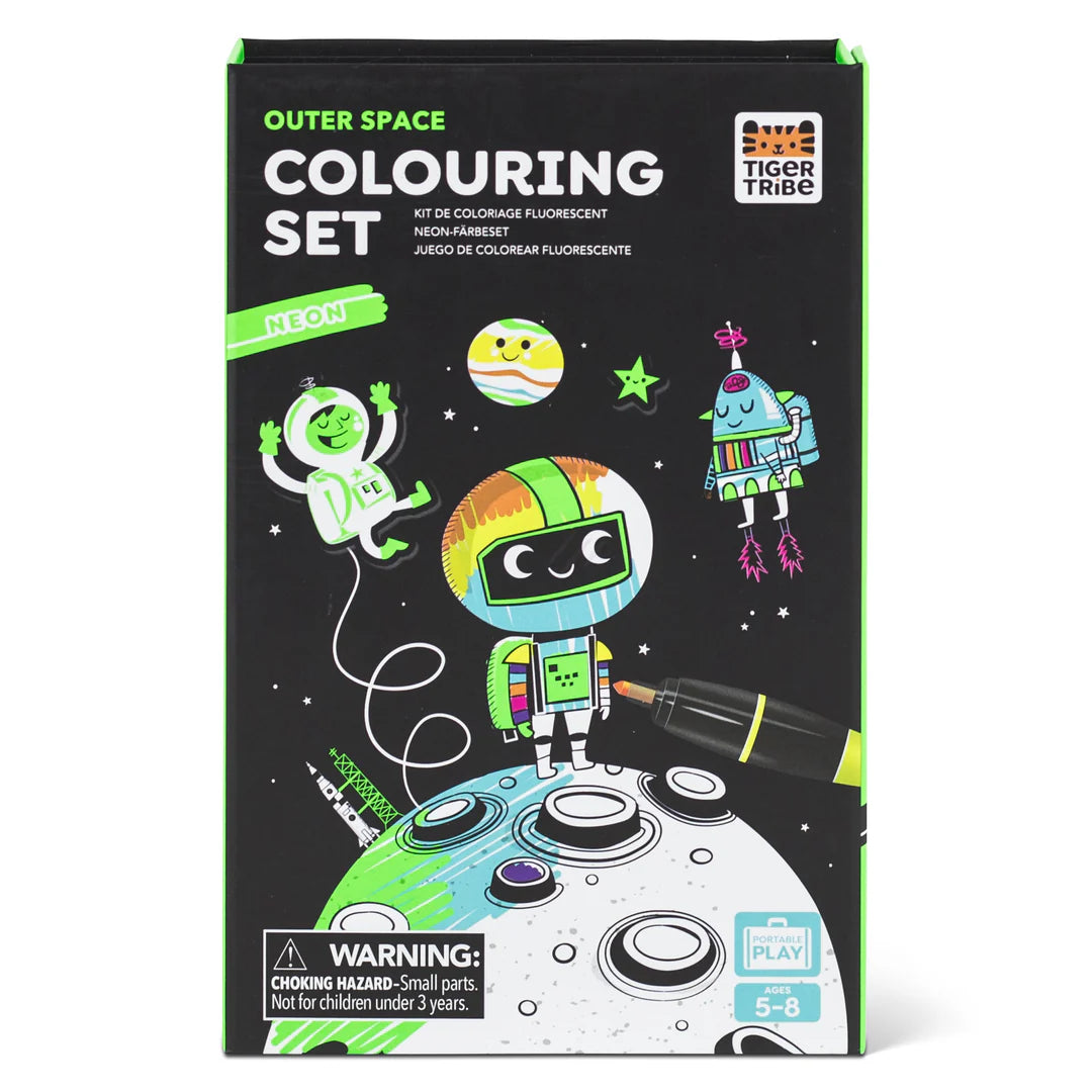 Neon Coloring Set, Outer Space