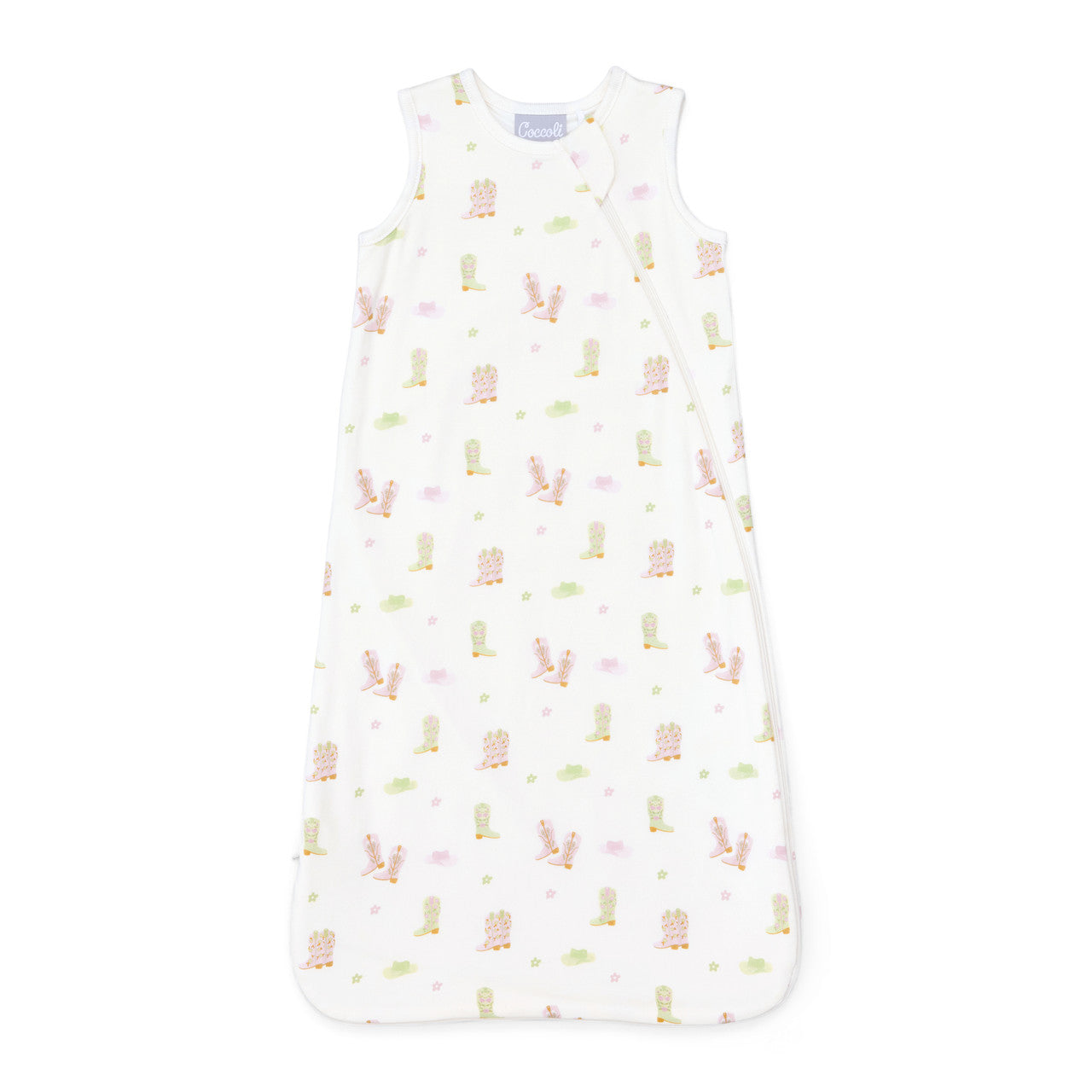 .5 Togs Sleepsack, Cowgirl Boots on Cream