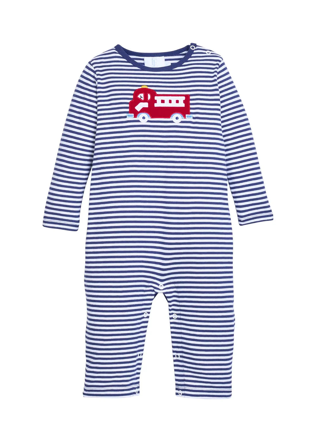 Applique Romper, Fire Truck