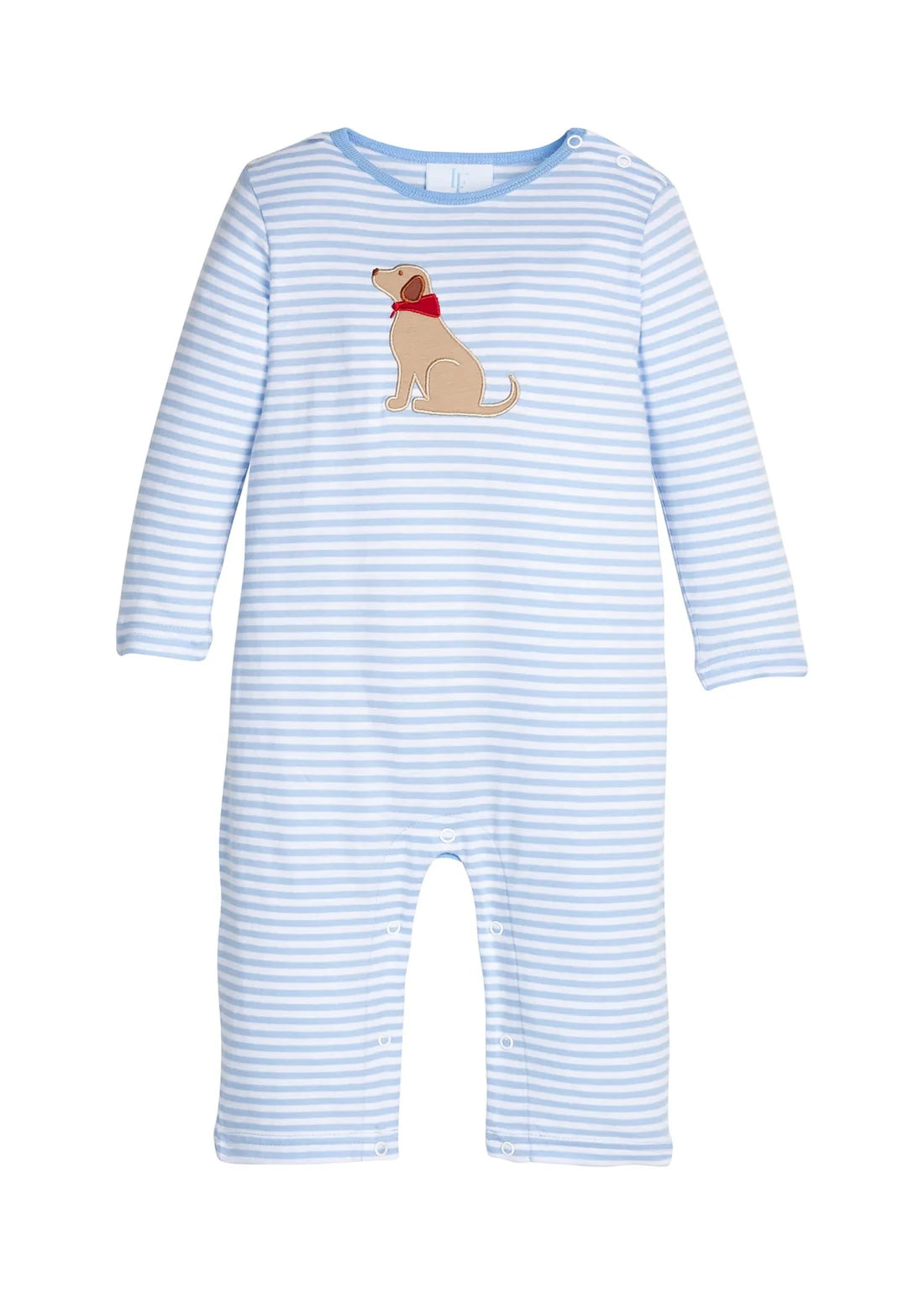 Applique Romper, Seated Lab