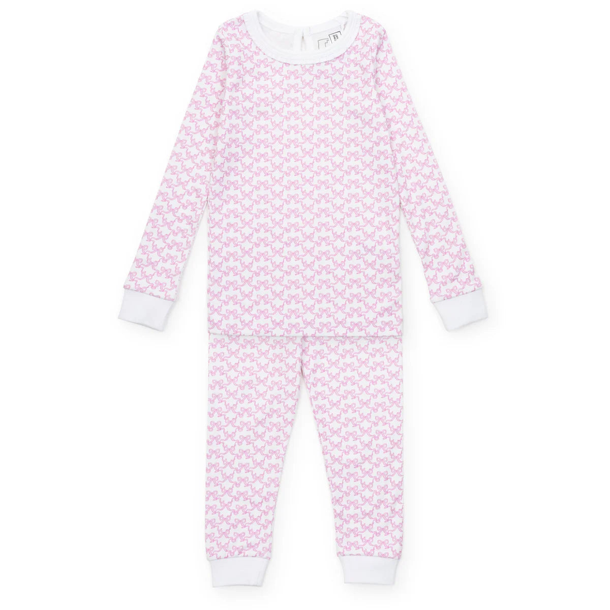 Ava Pajama Set, Pretty Pink Bows
