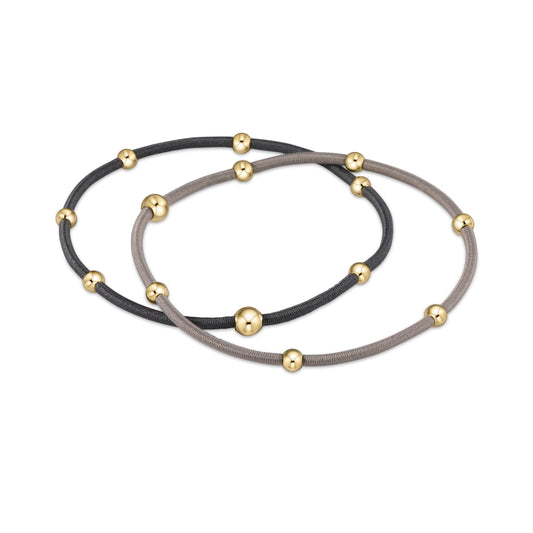 "e"ssentials Bracelet Stack of 2 - Holy Smokes Set