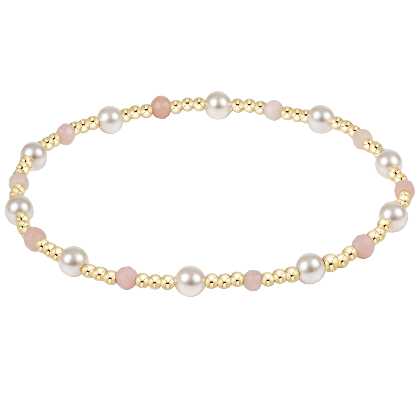 Extends Pearl Sincerity 4mm Gem Bracelet - Pink Opal