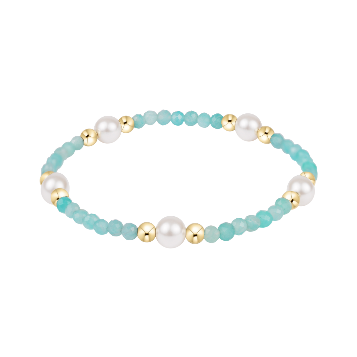 Extends Purpose Pearl 6mm Gem Bracelet - Amazonite