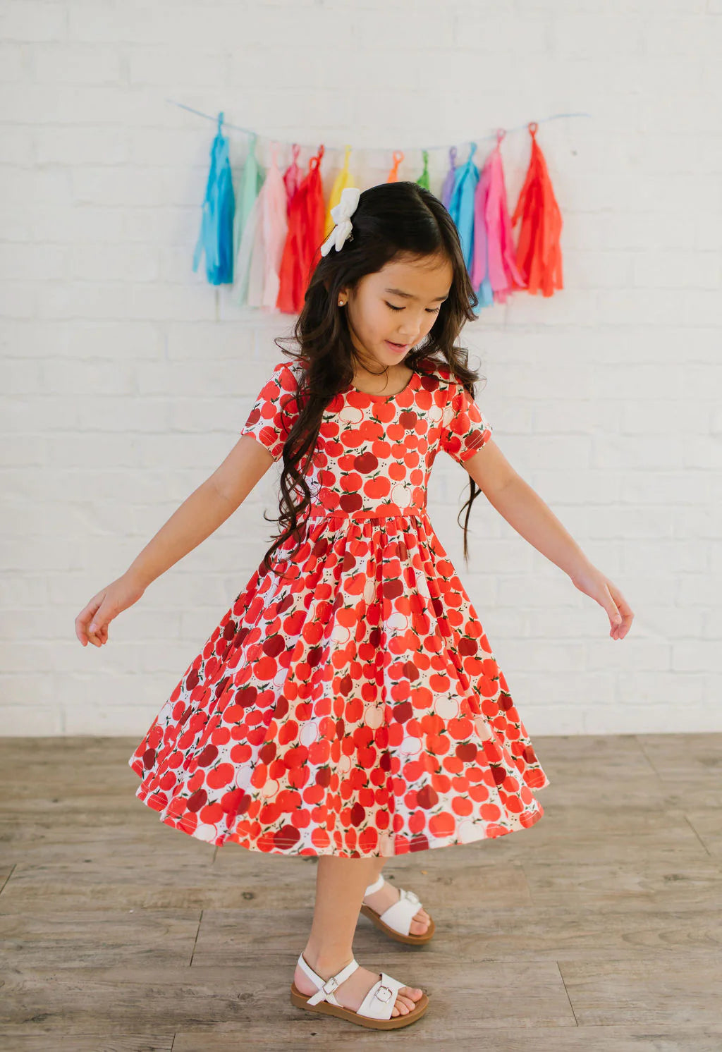 Classic Twirl Dress in Apple