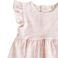 Ruffle Sleeve Dress, Barefoot Breeze, Ocean Grid