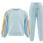 Blue Rainbow Sequin Set