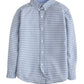 Button Down Shirt, Gray Blue Gingham