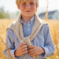 Button Down Shirt, Gray Blue Gingham