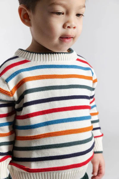 Sweater w/Raised Stripes