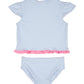 Cap Sleeve Rashguard Tankini w/Flower