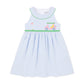 Check Seersucker Dress w/Golf Cart