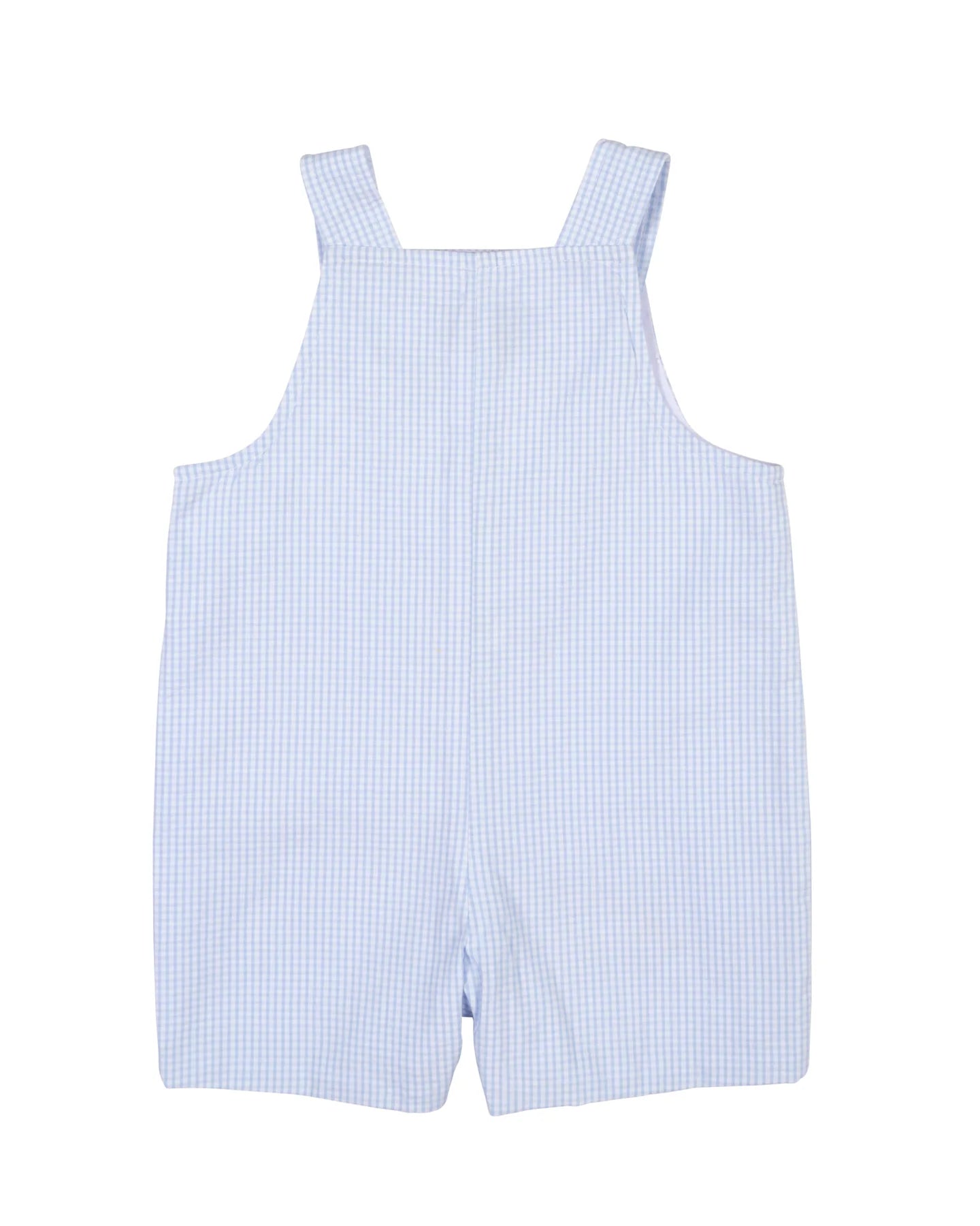 Check Seersucker Shortall w/Golf Cart
