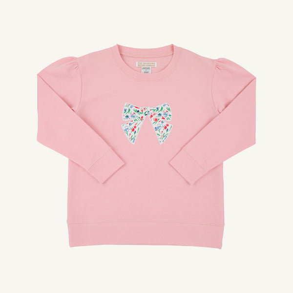 Puff Sleeve Cassidy Comfy Crewneck, Sandpearl Pink