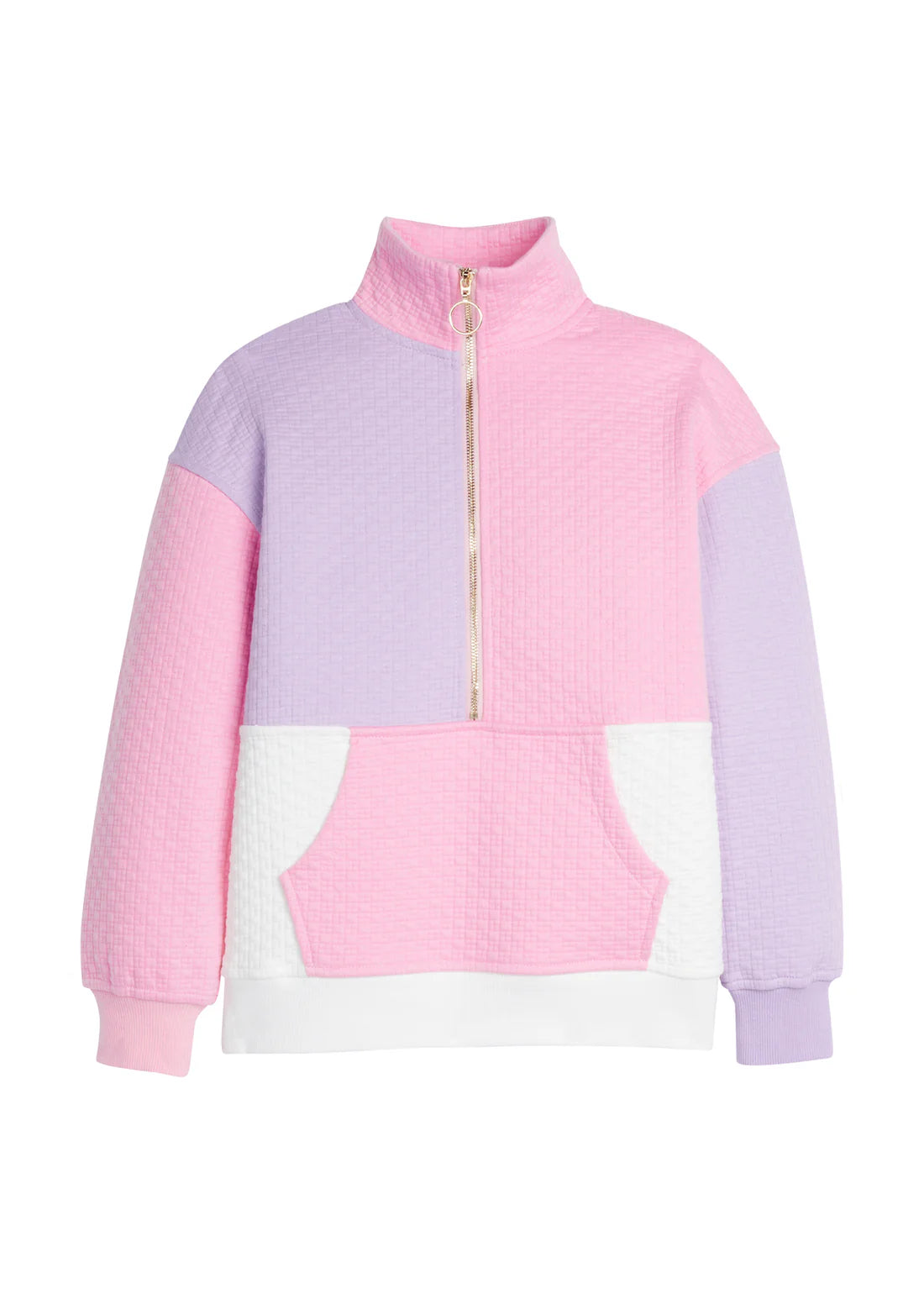Colorblock Pullover - Pink & Lilac
