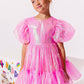 Crystal Pink Hologram Dress