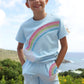 Crystal Rainbow Sky Shorts Set