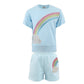 Crystal Rainbow Sky Shorts Set