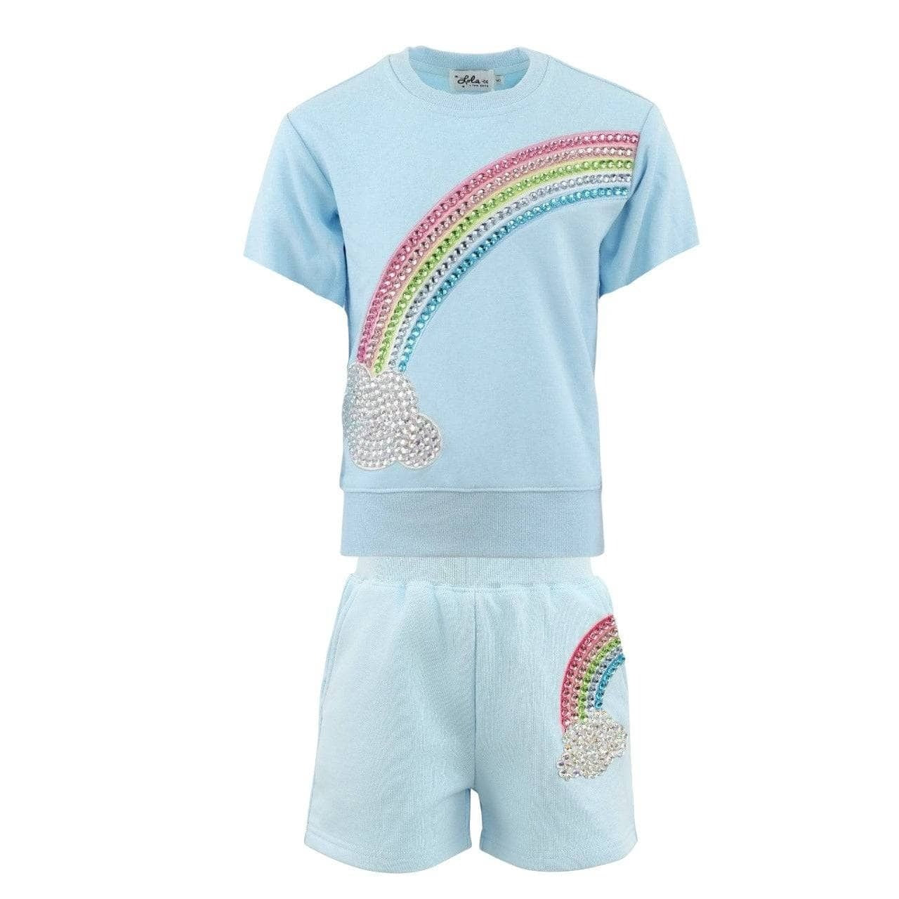 Crystal Rainbow Sky Shorts Set