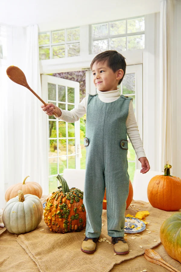 Tatum's Turtleneck Onesie, Palmetto Pearl