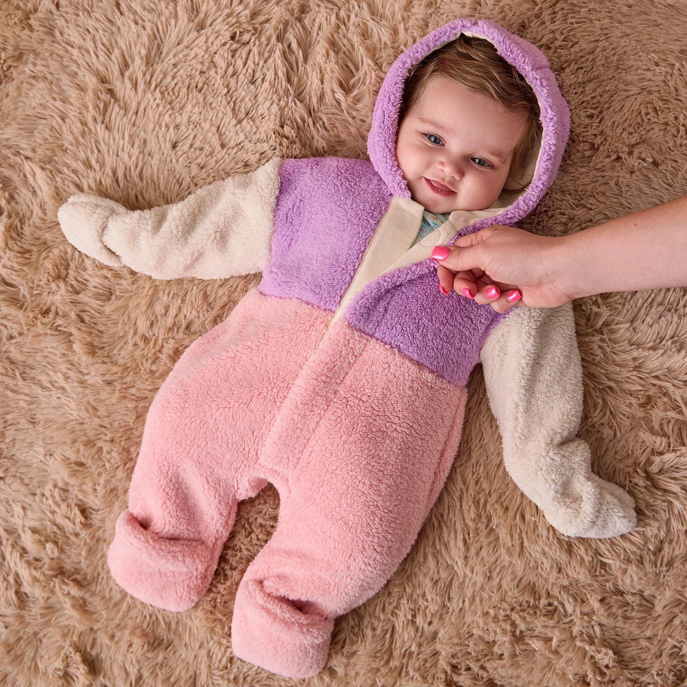 Sherpa Pram, Pink Colorblock