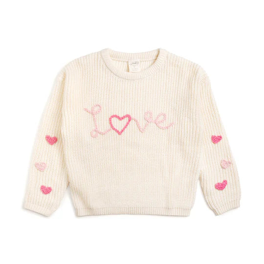Ditsy Love Valentine's Day Knit Sweater