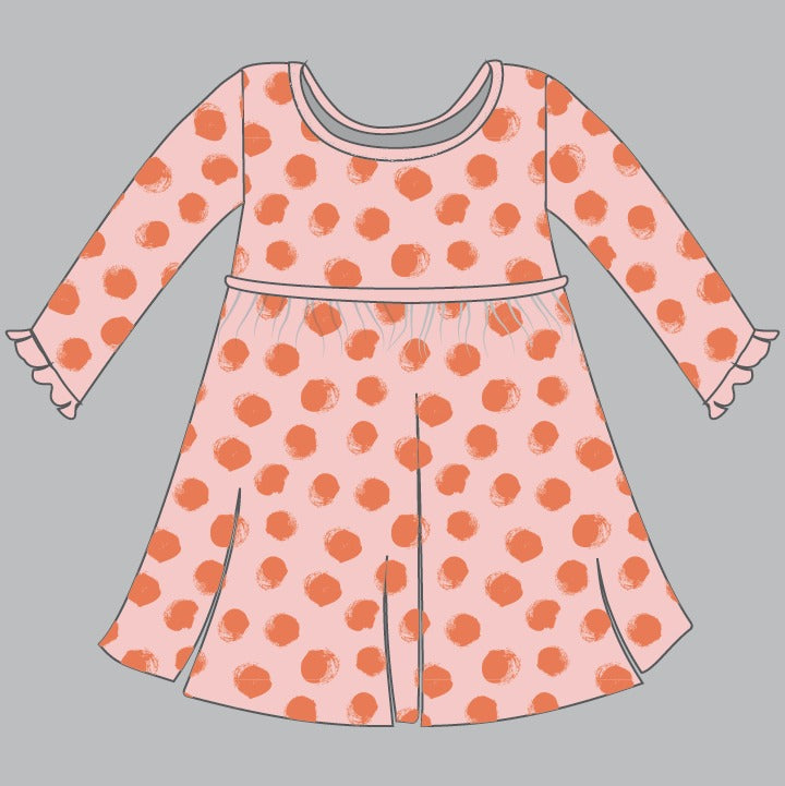 Playtime Dress, Pink Dots